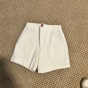 SPANX High Waist White Shorts